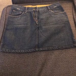 Papaya Blue Denim Mini Skirt